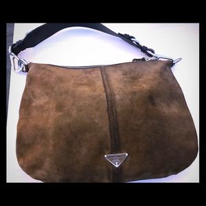 Authentic Prada Suede hobo